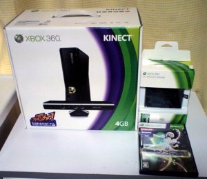 新型xbox360 + Kinect の紹介　＆　旧型との比較や感想等 １